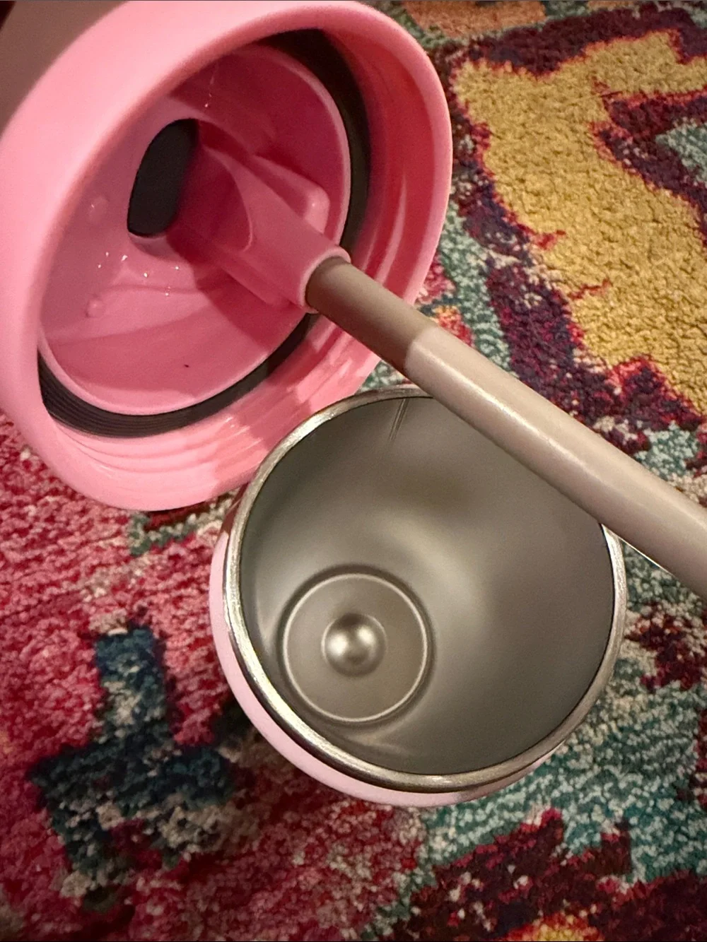 Owala Pink Stainless Steel Travel Bottle